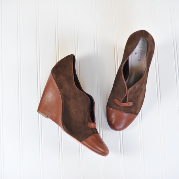 Anthropologie Shoes - Anthro Plenty by Tracy Reese Suede Wedge Booties